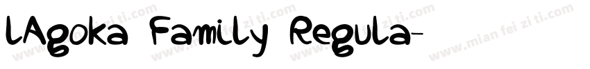 lAgoka Family Regula字体转换